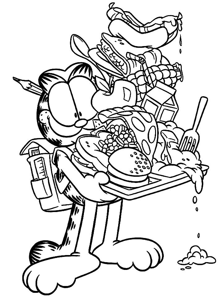 Garfield kolorowanki